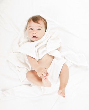 Sevimli bebeğin portresi