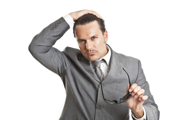 Portrait of a cool elegant young man — Stock Photo, Image