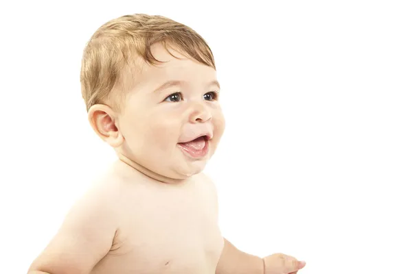Retrato de um bebê pequeno bonito — Fotografia de Stock