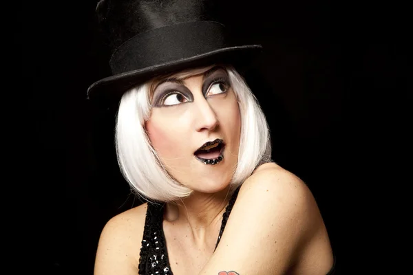 Cabaret performer portrait — Stock Photo, Image