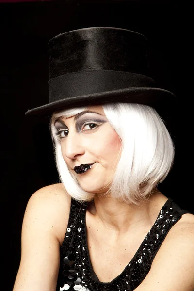 Cabaret performer portret — Stockfoto