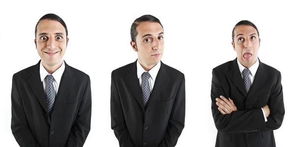 Young cool businessman face expression — Stock Photo, Image