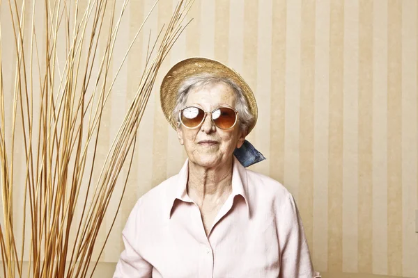 Stylish elder lady — Stock Photo, Image