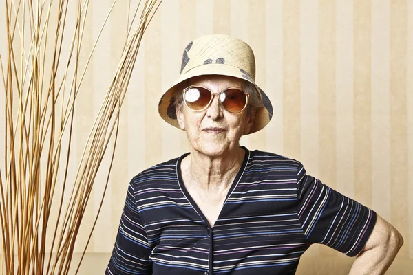 Stylish elder lady — Stock Photo, Image