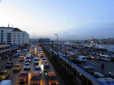 istanbul'da kalabalık Caddesi