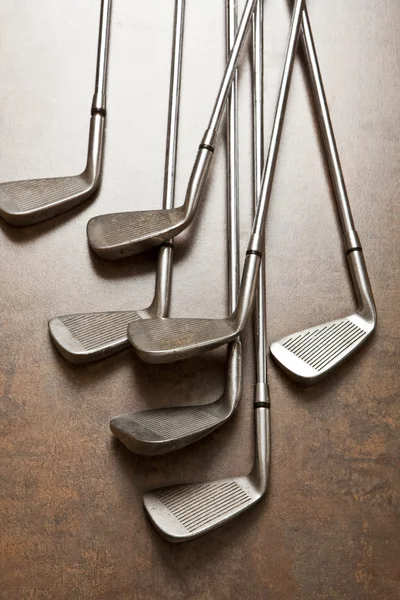 Klub golfowy na drewniane tła — Zdjęcie stockowe