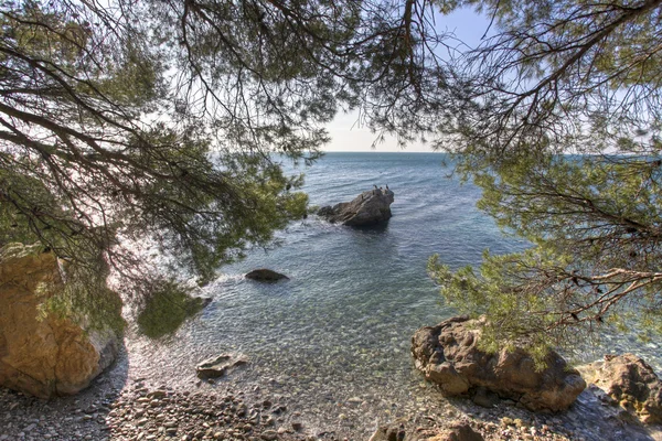 Spiaggia mediterranea — Foto Stock