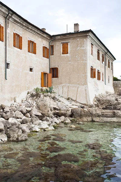 Fortress on the sea in krk, croatia — Stock Photo, Image