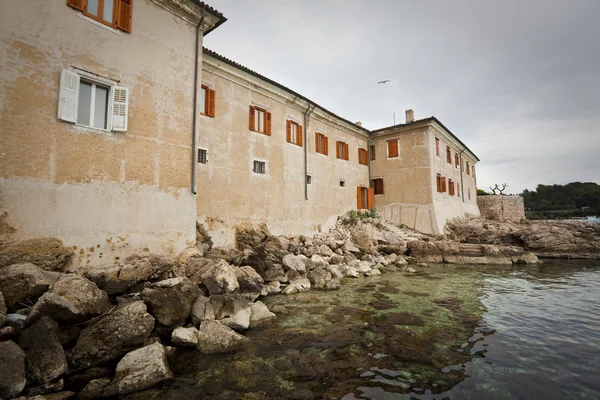 Fortezza sul mare in krk, croazia — Foto Stock