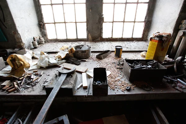 Old vintage tools on the table — Stock Photo, Image