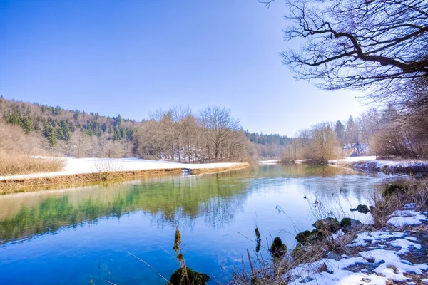 River in winter season — Stock Photo, Image