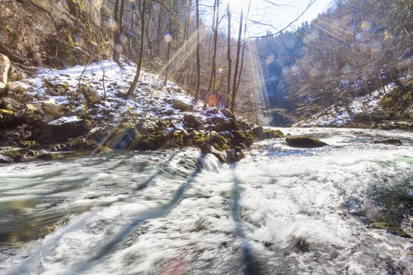 River in winter season — Stock Photo, Image