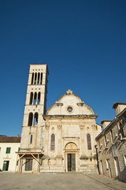 eski kilise, hvar şehir merkezinde, Hırvatistan