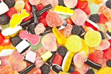 Karışık renkli şeker arkaplanı