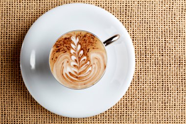 Sanat latte, cappuccino kahve Kupası
