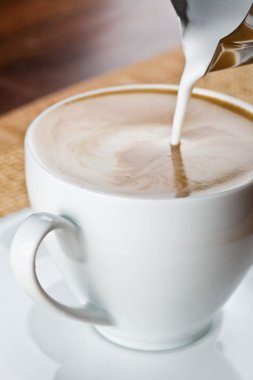 Sanat latte, cappuccino kahve Kupası