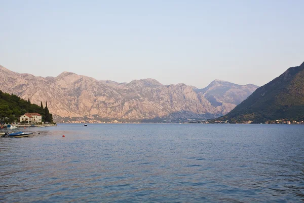 Kotor bay montenegro from Perast — Stock Photo, Image