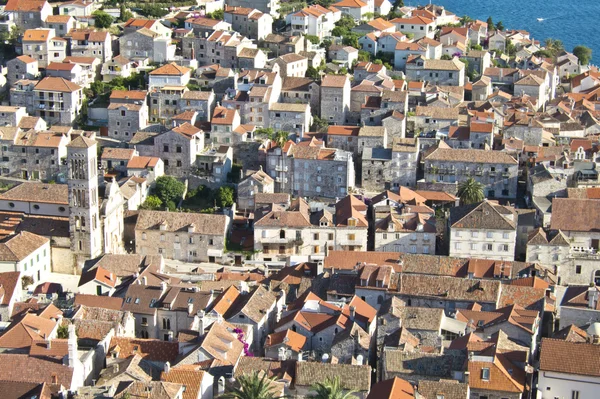 Hvar, centro de la ciudad, croacia — Foto de Stock