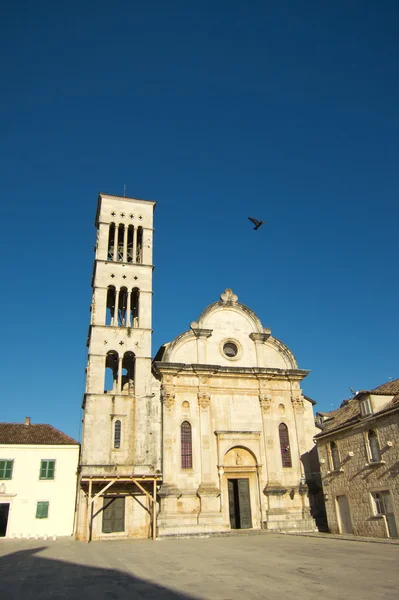 Eski kilise, hvar şehir merkezinde, Hırvatistan — Stok fotoğraf