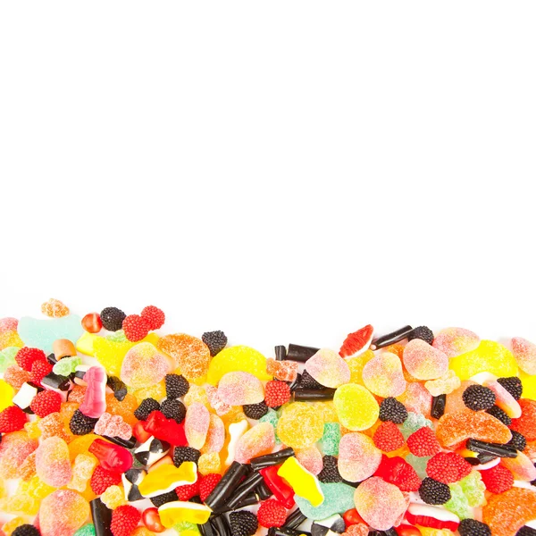 Смешанные красочные конфеты фон — стоковое фото