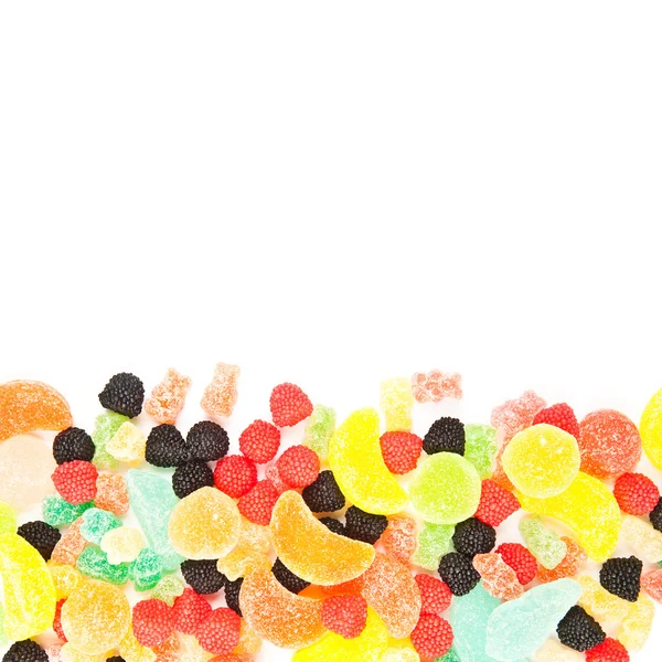 Mixed colorful sugar candy background — Stock Photo, Image