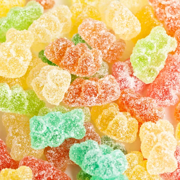 Gummy καραμέλες αρκούδες φόντο — Φωτογραφία Αρχείου