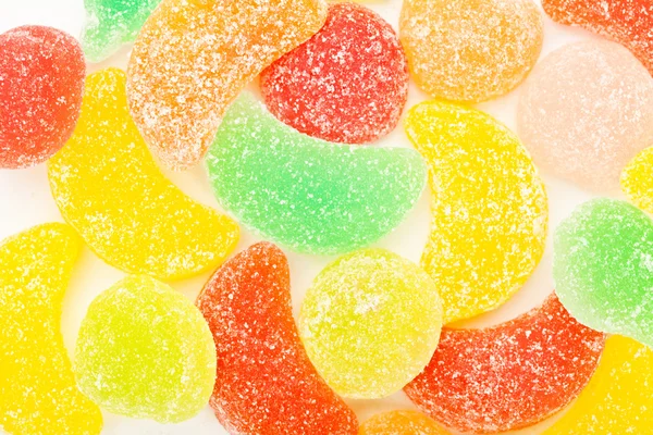 Gemengde kleurrijke suiker snoep close-up — Stockfoto