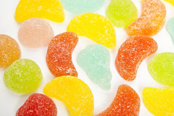 Mezclado colorido azúcar caramelo primer plano —  Fotos de Stock