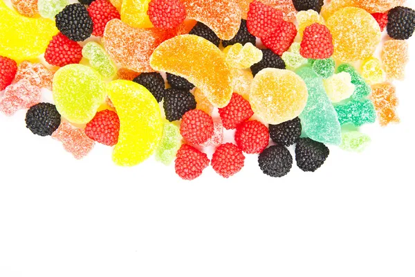 Mezcla colorido azúcar caramelo fondo — Foto de Stock