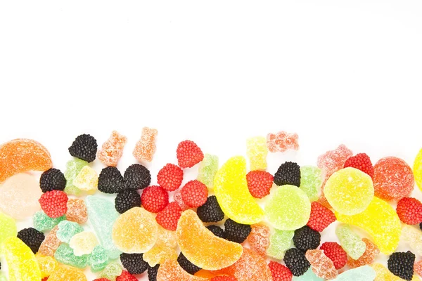 Mixed colorful sugar candy background — Stock Photo, Image
