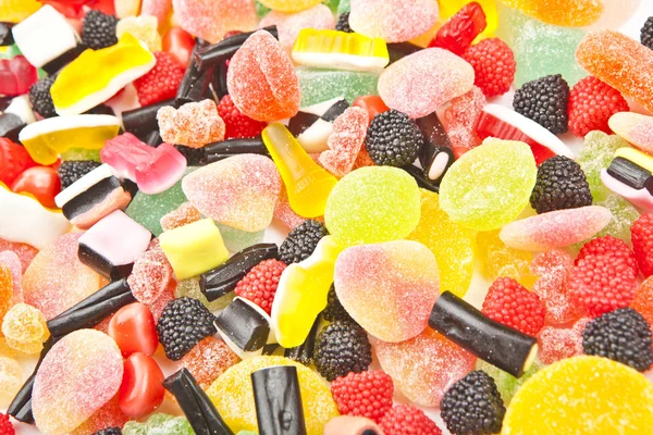 混色の砂糖菓子の背景 — ストック写真