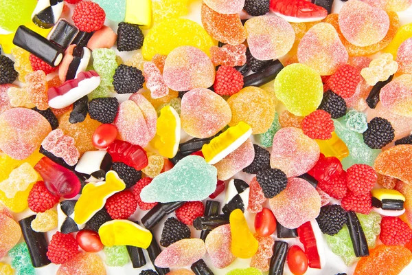 Karışık renkli şeker arkaplanı — Stok fotoğraf