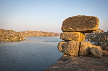 güzel doğa manzarası. hampi, Hindistan