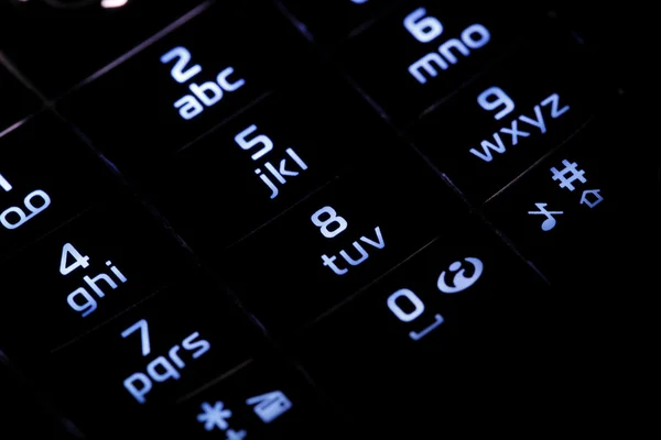 Número de teclado telefónico — Foto de Stock