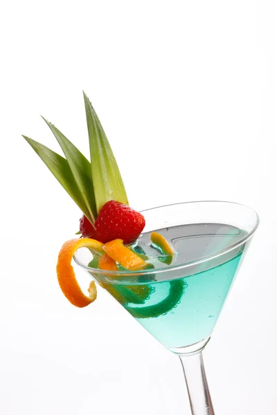 Cocktail with fruits decoration — Stock Photo, Image
