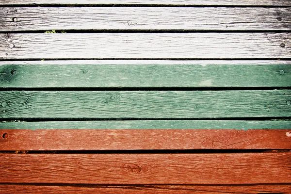 Bulgaria, bandera bulgara pintada sobre fondo de madera vieja —  Fotos de Stock