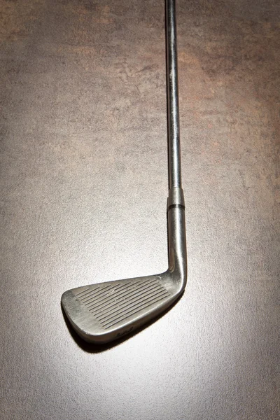 Golf club su sfondo di legno — Foto Stock