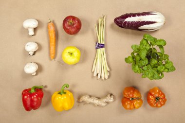 karışık sebze kompozisyon