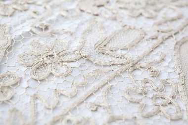 Vintage Masa Örtüsü Dantel detay