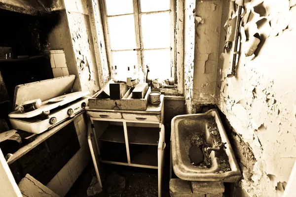 Ancienne chambre vintage abandonnée — Photo