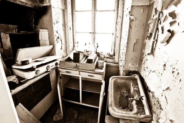 Ancienne chambre vintage abandonnée — Photo