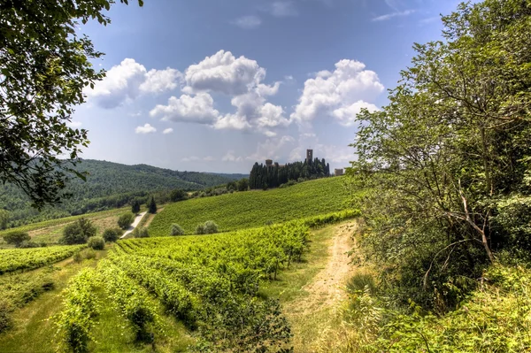 Paisaje en Toscana — Foto de Stock