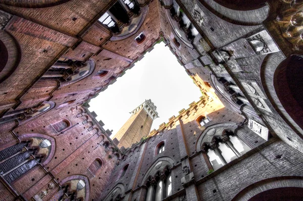 Stare miasto w Sienie — Zdjęcie stockowe
