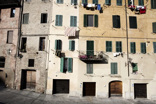 Oude stad in Siena — Stockfoto