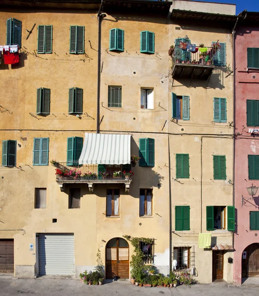 Cidade velha em siena — Fotografia de Stock