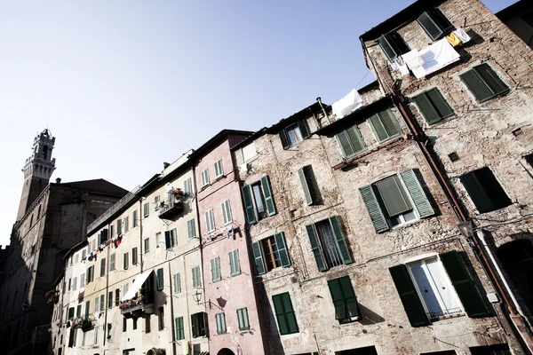 Oude stad in Siena — Stockfoto