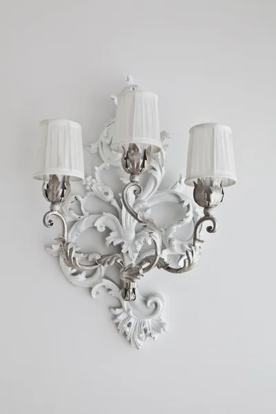 White wall chandelier — Stock Photo, Image