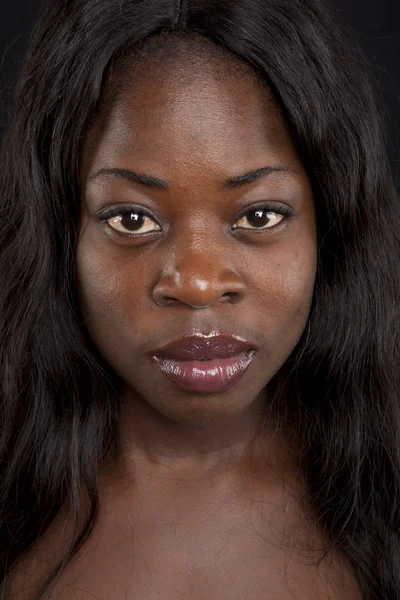 Portret pięknej kobiety afrykańskie — Zdjęcie stockowe