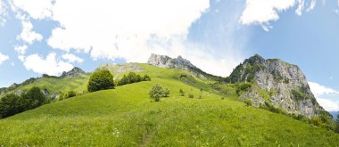güzel doğal görünümü dolomites dağ, İtalya