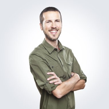 Yakışıklı genç adam portresi